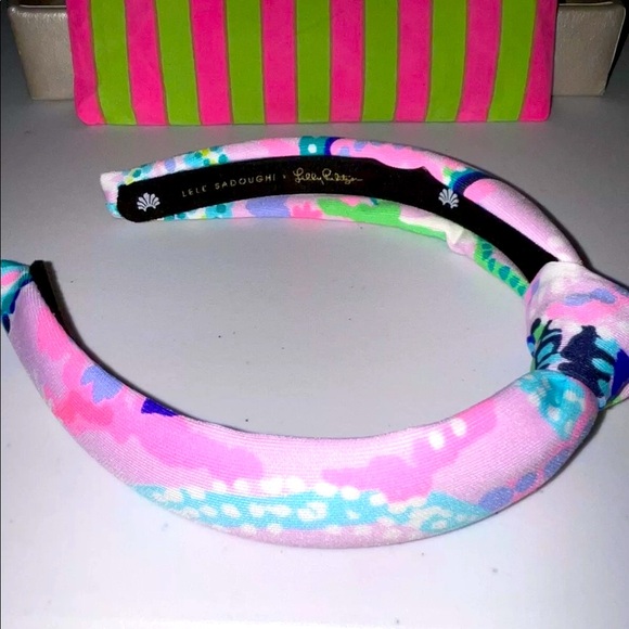 Lele Sadoughi x Lilly Kids NWT Knotted Headband Lilac Mermaid For You SOLD OUT! - Picture 5 of 11